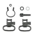 Grovtec Us Inc. Grovtec One Piece Barrel Band Swivel Sets .430" to .445" Black