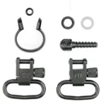 Grovtec Remington Rifle Locking Swivel Sets, black, two swivels with mounting hardware