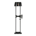 Pure Archery Group TightSpot 7 Arrow Quiver front view in black with mounting bracket