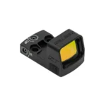 ZeroTech Thrive HD Reflex RMSc Red Dot Sight, black angled top view with amber-tinted lens