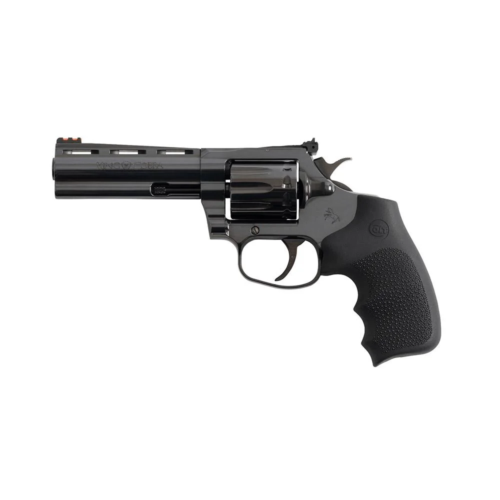 primary-46834 Colt King Cobra handgun, blued finish, right-side view with black textured grip