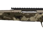 Savage Arms Axis 2 Pro, camouflage left-side view with black top rail and bolt handle