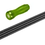 BCT 4-PIECE CLEANING ROD 40, four black rod sections and separate green handle