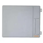 Lyman Essential Armorers Mat, gray top view with outlined work areas