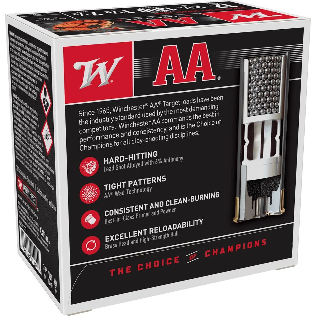 primary-46993 Winchester Ammunition Winchester AA Super Sport 12 ga 2-3/4" 1-1/8 oz #7.5 1300 fps - 25/ct