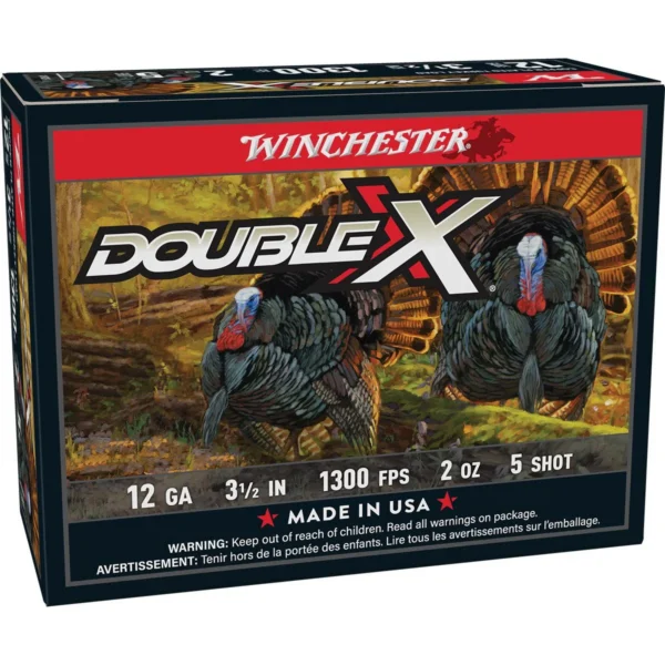 Winchester Ammunition WIN DBL X HV TRKY 12GA 3.5" #5 10/
