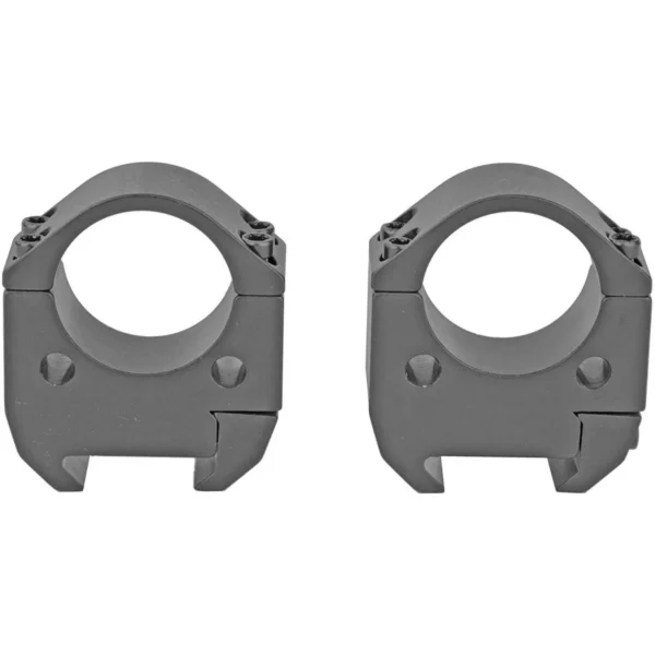 Talley 2-Piece Picatinny Modern Sporting Scope Rings, two gray rings shown from the front