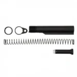 CMC AR15 6-Position Carbine buffer tube kit with black tube, spring, end plate and small parts