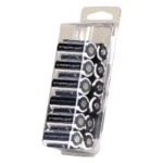Streamlight Lithium Replacement Batteries, black CR123 batteries in clear retail pack