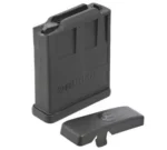 MAG RUGER AI STYLE, black magazine with detached base plate in angled front view