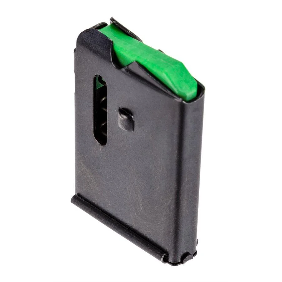 primary-47063 Rossi Accessory Rifle Magazine Rossi RB22M & RB17, black angled view with green follower