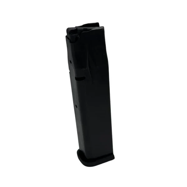 ProMag Ruger Max-9 Handgun Magazine, black angled side view with extended baseplate