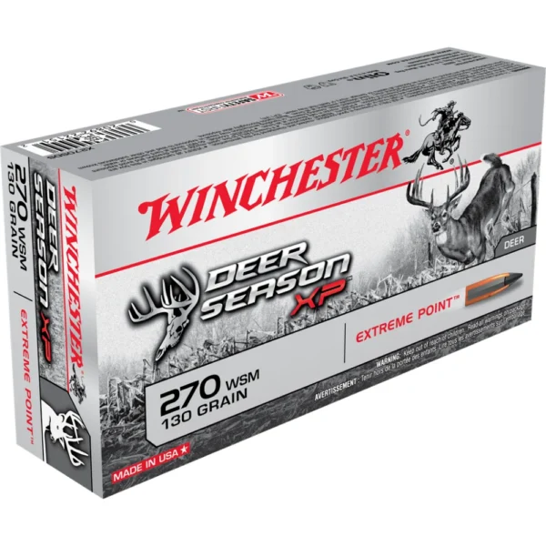 Winchester Ammunition Winchester Deer Season XP Rifle Ammunition 270 WSM 130 gr. PT 3275 fps 20/ct
