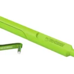 Breakthrough Clean Technologies BCT AR15 BORE GUIDE W/PIVOT LOCK, bright green guide and locking lever