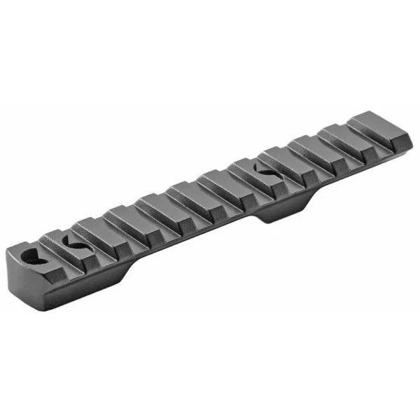Henry Big Boy Receiver Scope Mount, black angled top view with Picatinny/Weaver slots