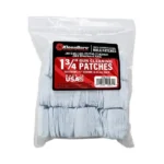 KleenBore Bore Cleaning Patches in a clear plastic bag with red and black label, front view