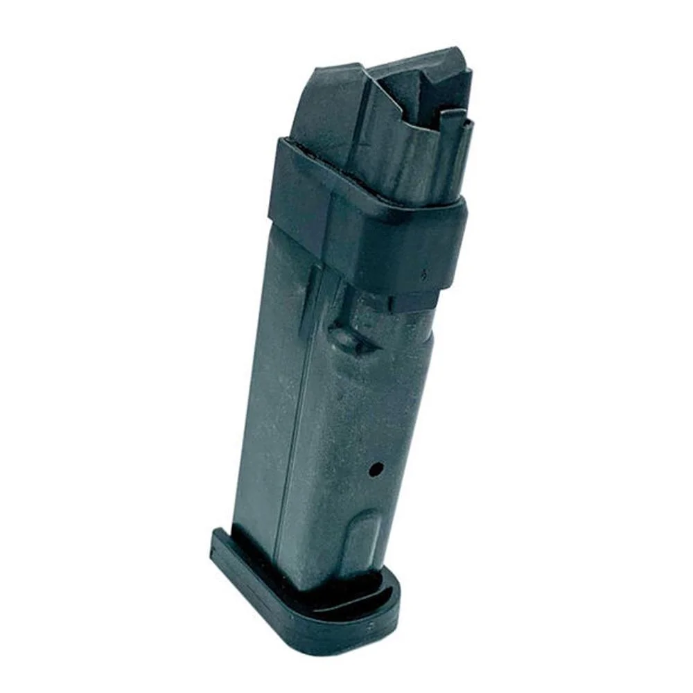 primary-47192 Promag Glock 48 / 43x Handgun Magazine, blue steel magazine in three-quarter view