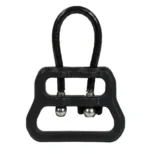 Blue Force Gear ULoop, black loop and rectangular mount shown from the front