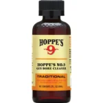 Hoppe's Hoppe's No. 9 2oz Bottle, front view of amber bottle with black cap and yellow label