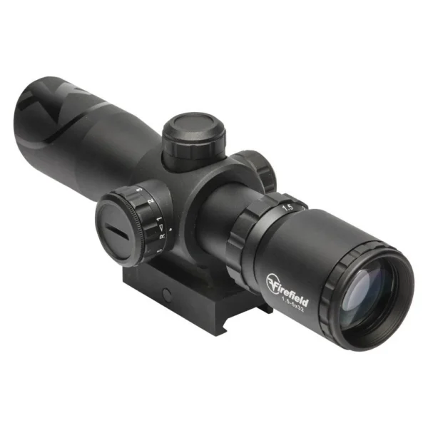 Sellmark Corporation Firefield Barrage Rifle Scope - 1.5-5x32 Illuminated Mil Dot Reticle Black Matte