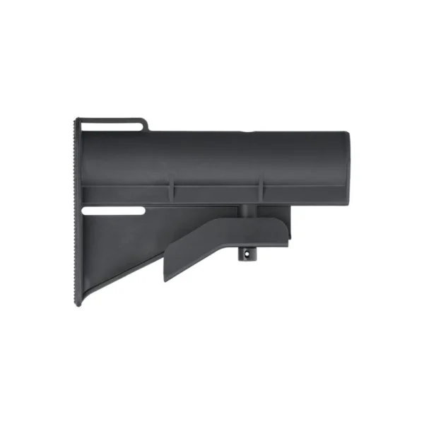 B5 Systems Car15 Stock, black side view with adjustment slot and textured buttpad