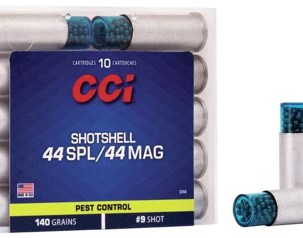 CCI Pest Control Handgun Shotshells .44 SPL/.44 Mag 140 gr #9 shot 1000 fps 10/ct