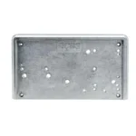 RCBS Accessory Base Plate-3, silver top view with multiple mounting holes