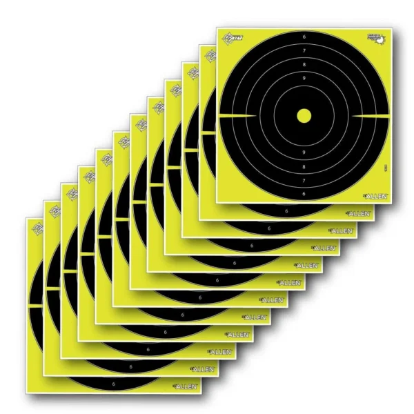 The Allen Company Inc. Allen EZ Aim Splash Reactive Target 12.5" Bullseye 30 per Pad