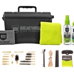 BCT Universal Ammo Can Cleaning Kit with black case, bottles, cloth, brushes and tools