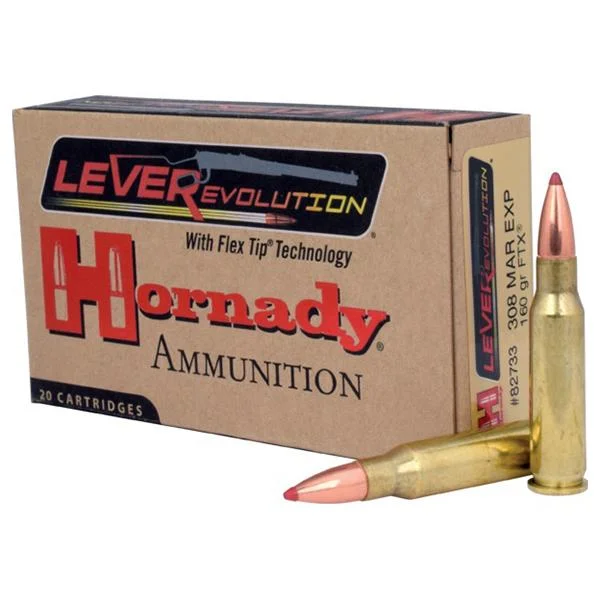 primary-47420 Hornady Mfg Hornady LEVERevolution Rifle Ammunition .308 Marlin 160 gr FTX 2660 fps 20/ct