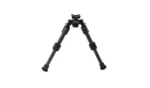 Caldwell Accumax Pic Rail Bipod, black front view with legs extended