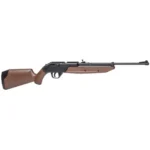 Crosman 760 PumpMaster Air Rifle, left-side view with brown stock and black barrel