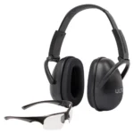 The Allen Company Inc. Allen ULTRX Blocker Eye & Ear Protection Combo Passive Ear Muffs 23dB Black Shooting Glasses Clear