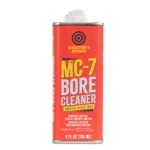 Shooter's Choice Bore Cleaner, red rectangular metal can with white cap, front view