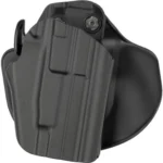Safariland SL 578 7TS GLS PRO-FIT W FRM, front-left view of black right-hand paddle holster