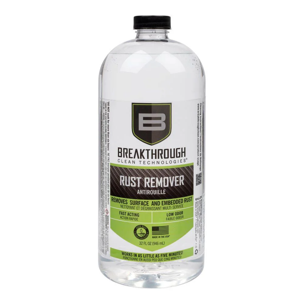 primary-47588 The Allen Company Inc. Breakthrough Clean Technologies Rust Remover, clear bottle front view