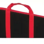 Allen Ruger Embroidered 10/22 Rifle Case, black side view with red trim and handles