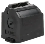 Ruger Rifle Magazine for 10/22, black rotary magazine in angled front view