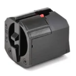 Savage Arms MAG SAV A22/B22 black rotary magazine, angled view with red follower