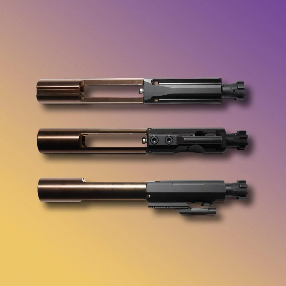 primary-47642 Q LLC Q AR-15 Bolt Carrier Group Stainless Steel Black Nitride Scar Cut 2-Piece