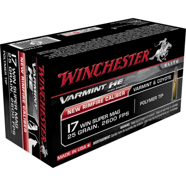 Winchester Ammunition WIN VARMINT HE 17WSM 25GR PT 50/500