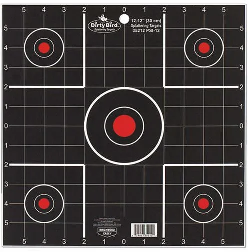 Birchwood Casey Dirty Bird Sight-In Target 12" 12/ct