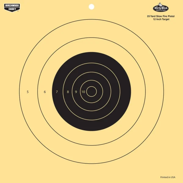 Birchwood Casey Dirty Bird 12" 25 Yard Pistol Reactive Target 12/ct