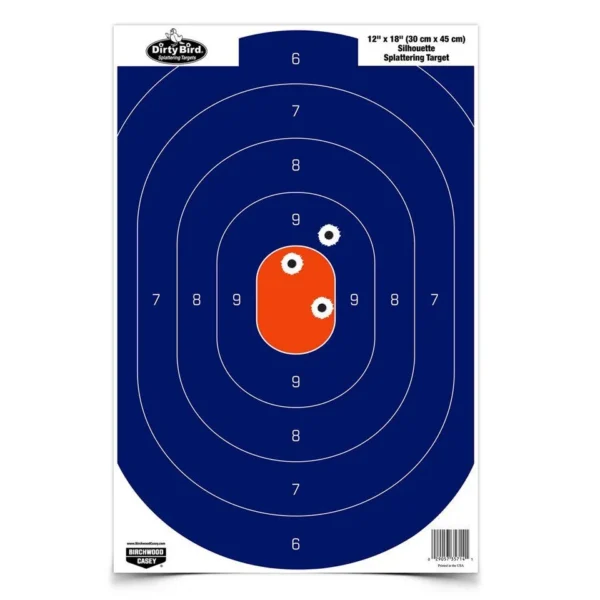 Birchwood Casey B/C DIRTY BIRD BL/OR SILHOU 8PK