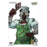 Birchwood Casey B/C DARKOTIC PRIMAL CUT TGT 8-12X18 target with zombie butcher holding a cleaver