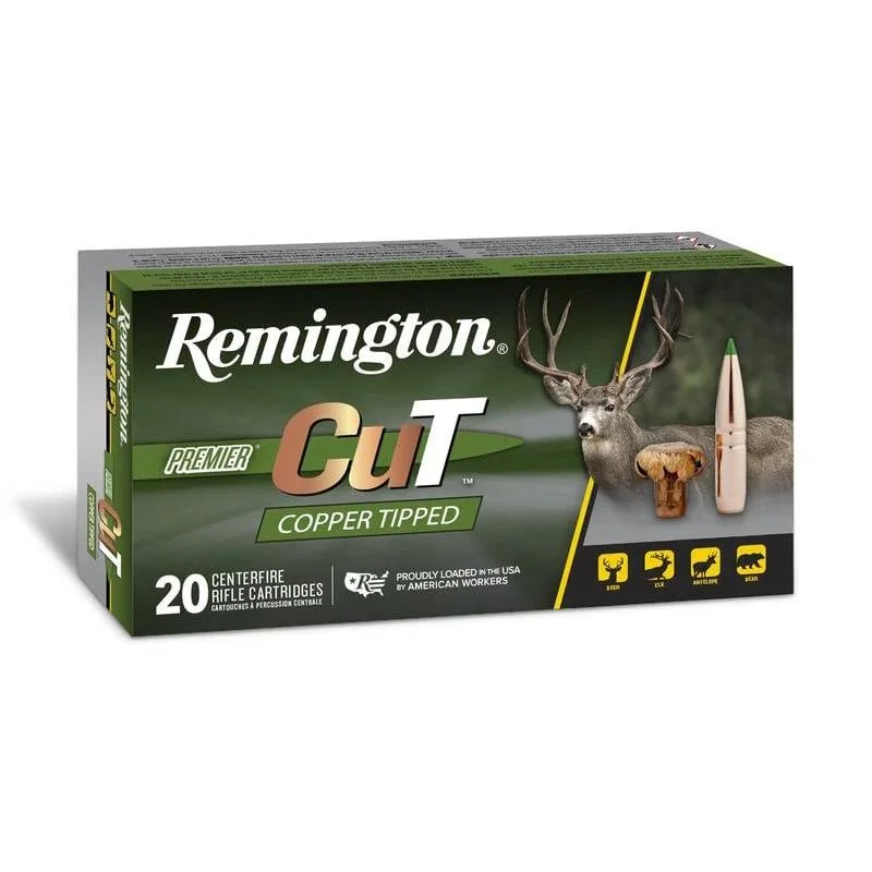 primary-47785 Remington Arms Co. Inc. Remington Premier Cut Copper Tipped Rifle Ammunition 7mm-08 Rem 140gr PT 2860 fps 20/ct