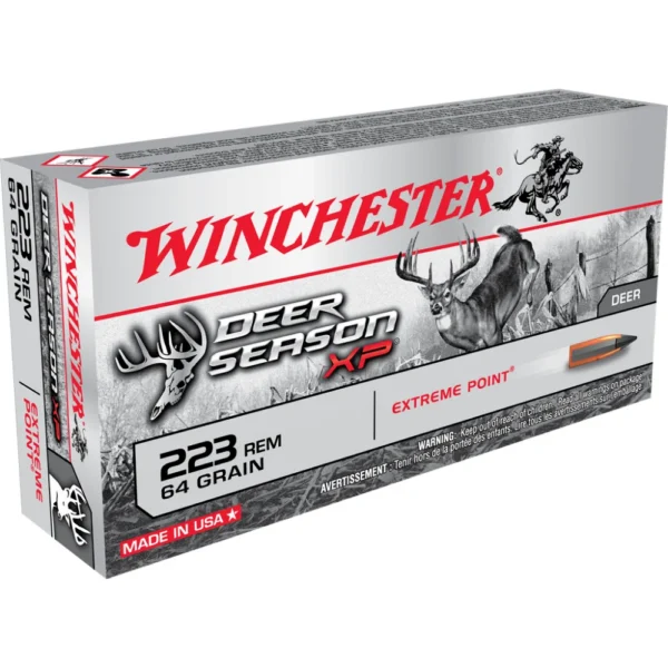 Winchester Ammunition Winchester Deer Season XP Rifle Ammunition .223 Rem 64 gr. PT 3020 fps 20/ct