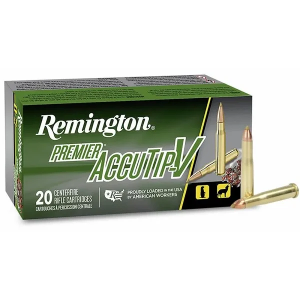 Remington Arms Co. Inc. Remington Premier AccuTip Varmint Rifle Ammunition .22 Hornet 35 gr ATV 3100 fps 50/ct