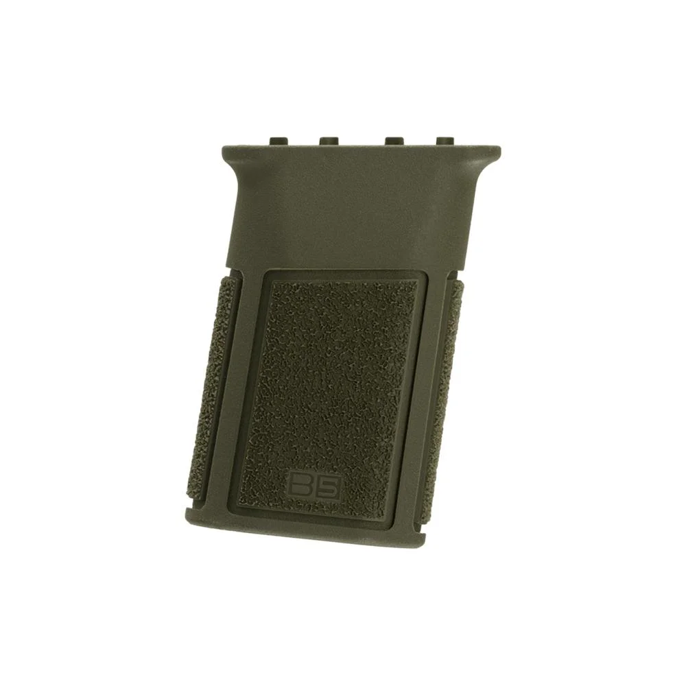 primary-47838 B5 Systems Vertical Grip M-LOK, olive drab angled view with textured panels