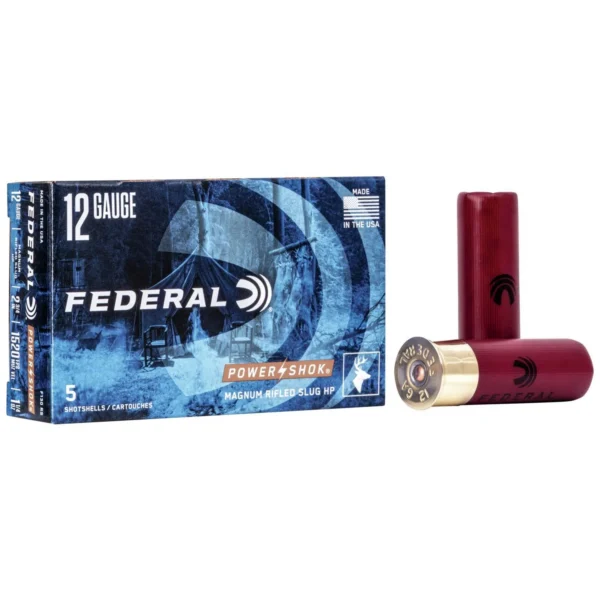 Federal Cartridge Co. Federal Power-Shok Rifled Slug 12 ga 2 3/4" MAX 1 1/4 oz Slug 1520 fps - 5/ct